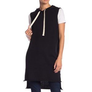 360 Cashmere Vicki Sleeveless Dress Hooded Pullover Size L